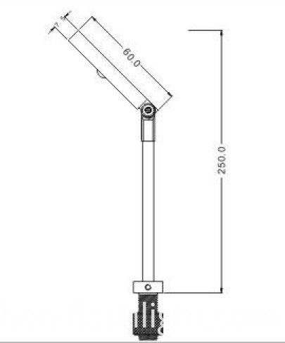 Osram Chip 2W Flexible Jewelry Cabinet LED Light with Standing Pole LC7355c-2